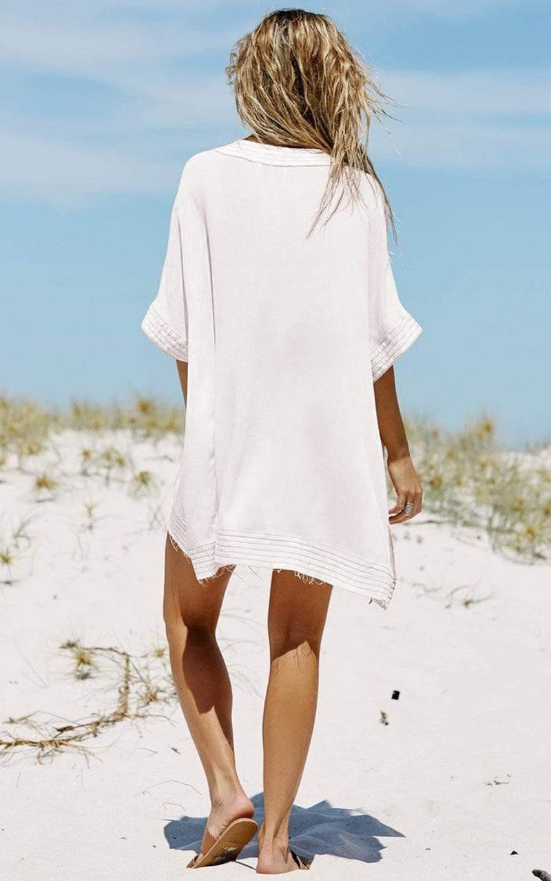 White Beach Cover Up by MomyMall White Beach Cover Up by MomyMall