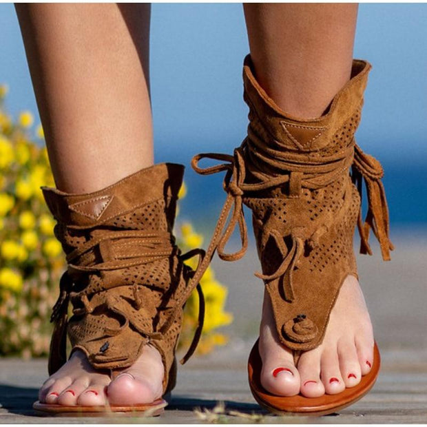 Gladiator Vintage Tassel Sandals