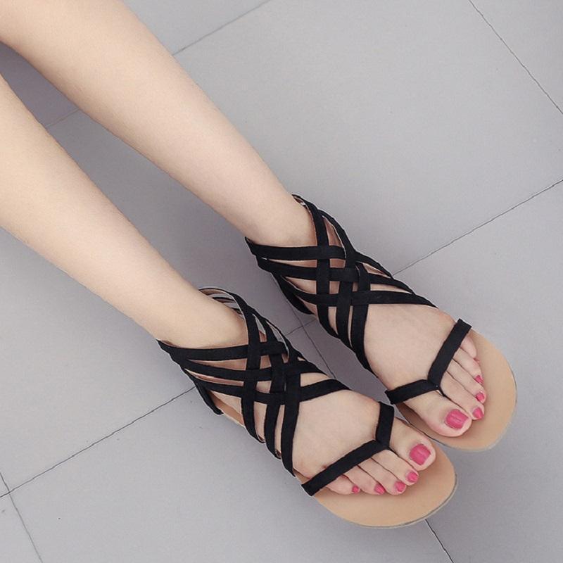 Boho Cross Tied Sandals