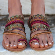 Bohemian Colorful Flat Sandals