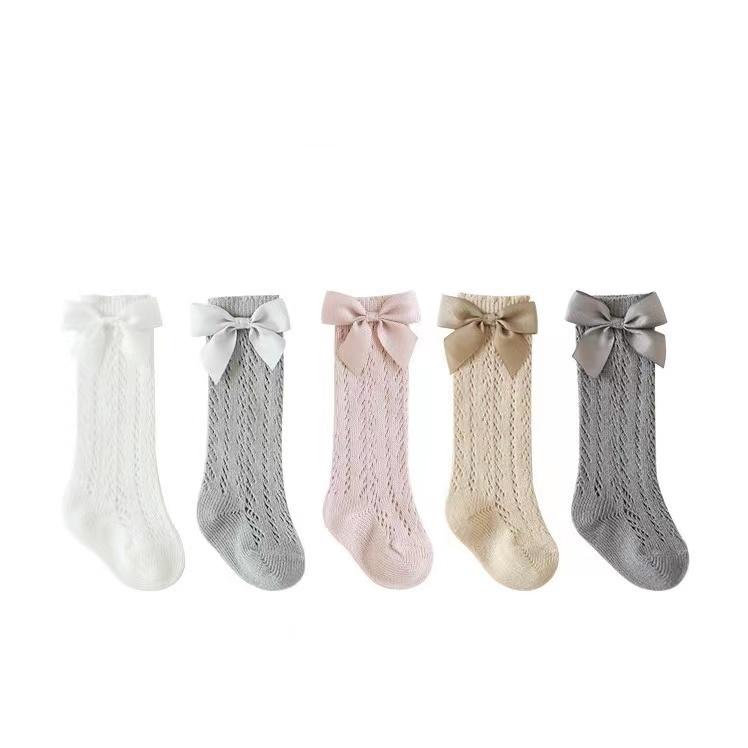 Ribbon Bowknot Summer Knee Socks - MomyMall