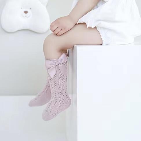 Ribbon Bowknot Summer Knee Socks - MomyMall