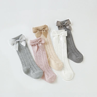 Ribbon Bowknot Summer Knee Socks - MomyMall