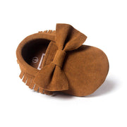 Big Bows Leather First Walker Shoes