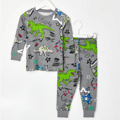 Dino Zoo Organic Cotton Playset - MomyMall 2-3 Years / Grey Dino