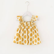 Britta Dots Sleeveless Ruffle Top - MomyMall 18-24 Months / Yellow