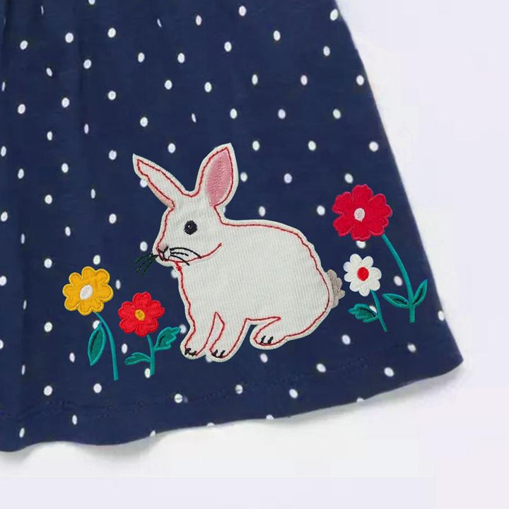 Bunny Patch Polka Dots Dress - MomyMall
