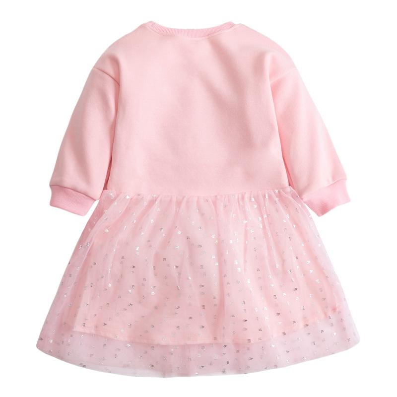 Bunny Patch Twinkle Plush Sweatshirt Dress