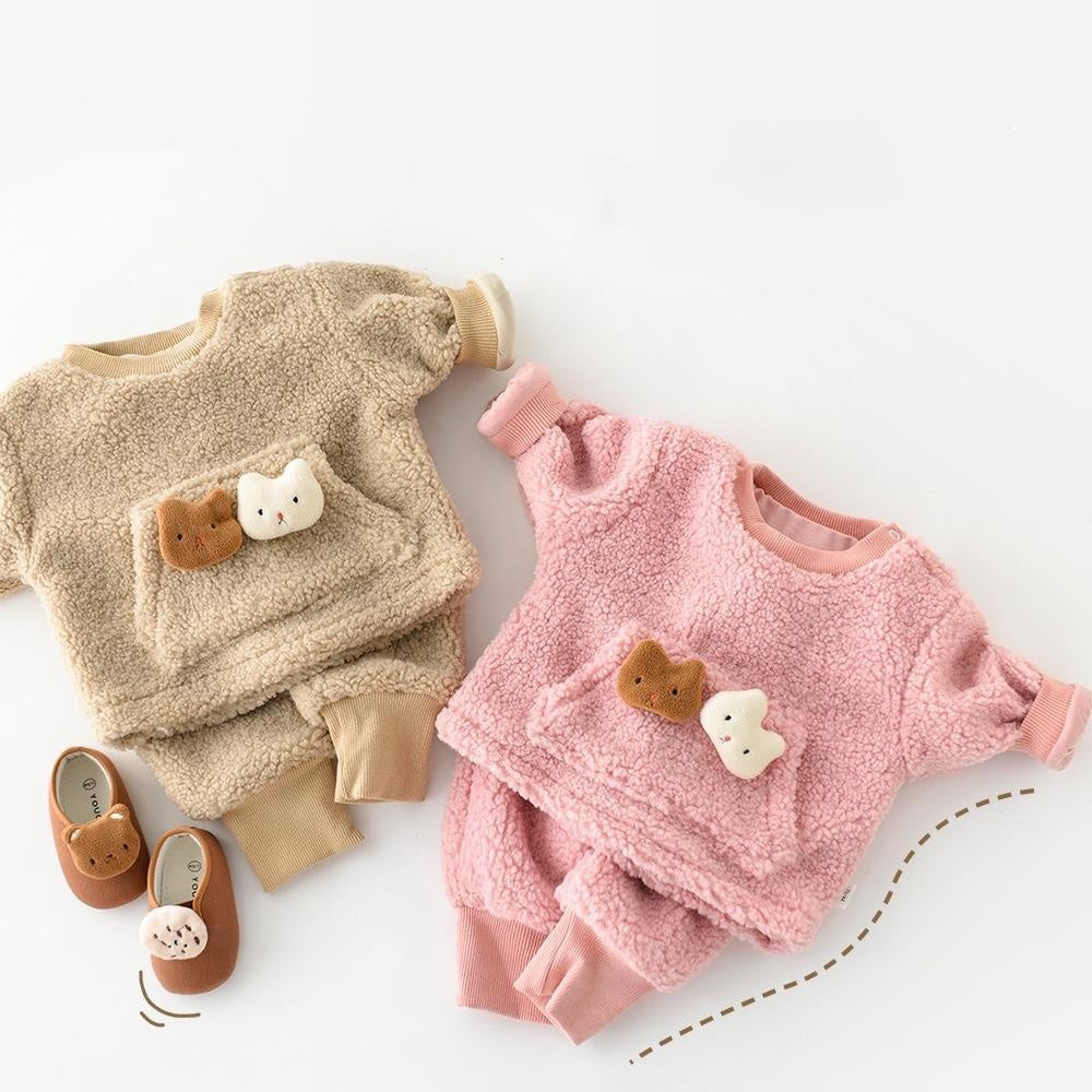 Bunny Pocket Plush Winter 2-Piece Set - MomyMall