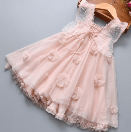 Butterfly Fairy Flowers Tulle Dress - MomyMall