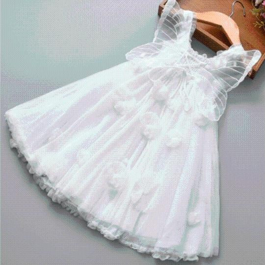 Butterfly Fairy Flowers Tulle Dress - MomyMall