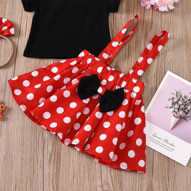 3PCS Sweet Polka Dot Baby Skirt Set - MomyMall