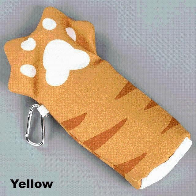 Cat Paw Pencil Case - MomyMall Yellow