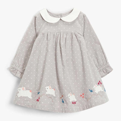 Caper Bunny Patch Corduroy Dress - MomyMall 2-3 Years