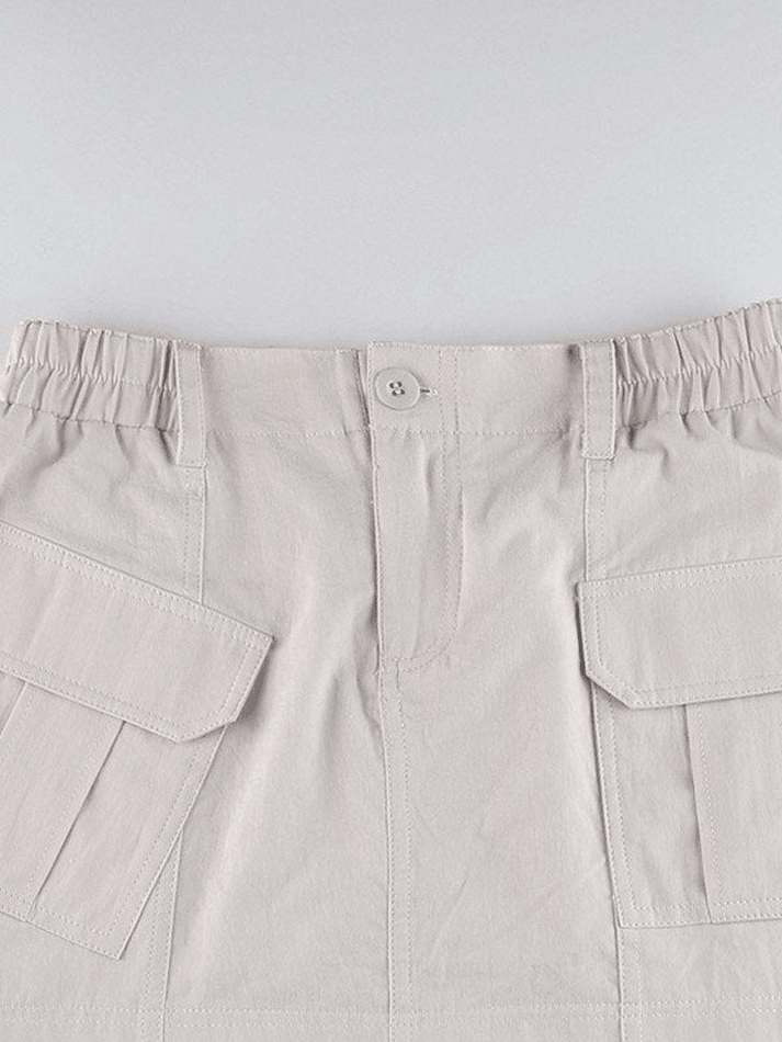 Cargo Pocket Micro Mini Skirt - MomyMall