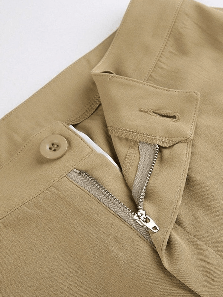 Cargo Pocket Vintage Straight Leg Pants - MomyMall