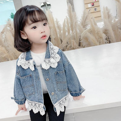 Carrie Lace Denim Jacket - MomyMall