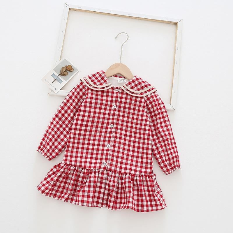 Cassie Ruffle Plush Dress - MomyMall Red / 18-24 Months