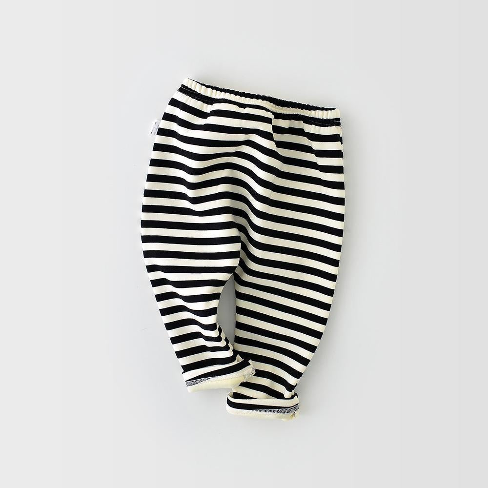 Basic Casual Plush Leggings - MomyMall Stripe / 6-12 Months