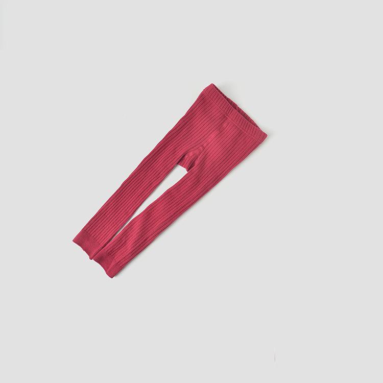 Casual Ribbed Leggings - MomyMall 1-3 Years / Red