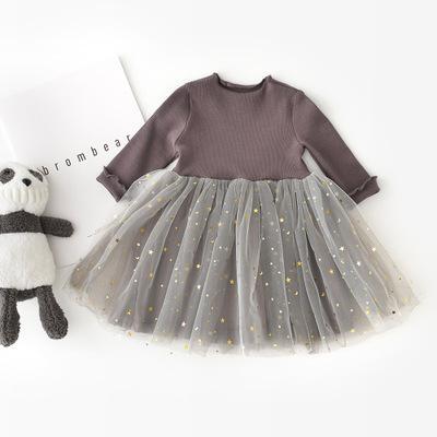 Cecilia Stars Tutu Dress - MomyMall 9-12 Months / Brown