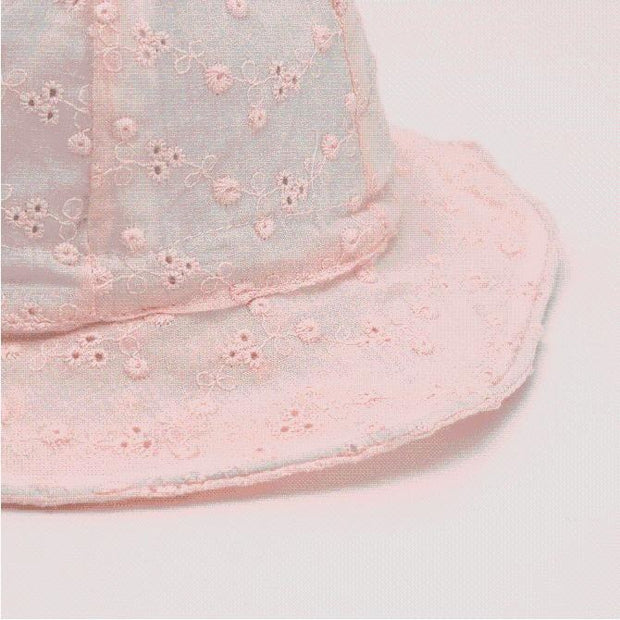 Chloe Embroidered Floral Baby Bucket Hat - MomyMall