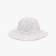 Chloe Embroidered Floral Baby Bucket Hat - MomyMall White