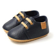 Chris Retro Leather Anti-Slip First Walker Shoes