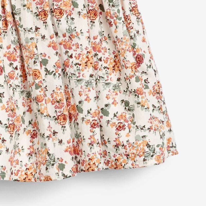 Cindy Lace Collar Floral Dress - MomyMall