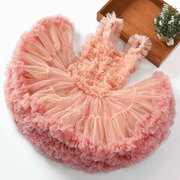 Claudia Puffy Party Tutu Dress - MomyMall 18-24 Months / Powder Pink