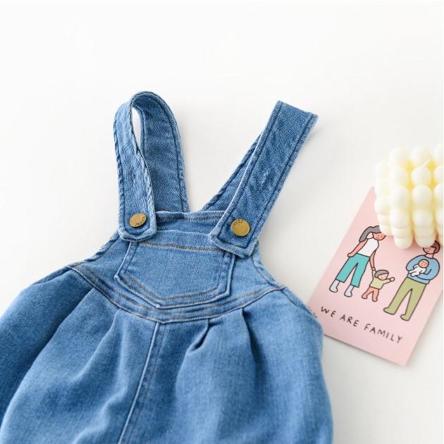 Cody Denim Plush Baby Romper - MomyMall