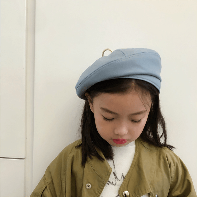 Colin Leather Beret Hat