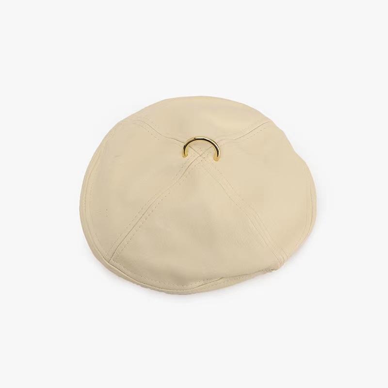 Colin Leather Beret Hat