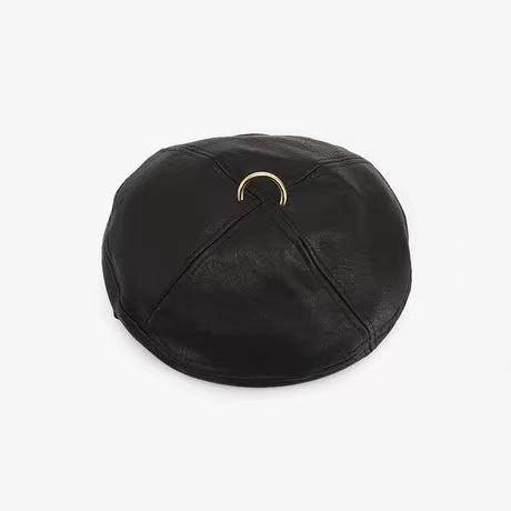 Colin Leather Beret Hat