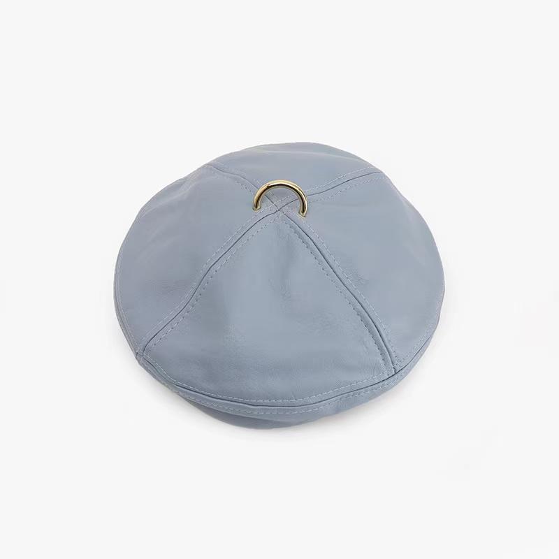 Colin Leather Beret Hat