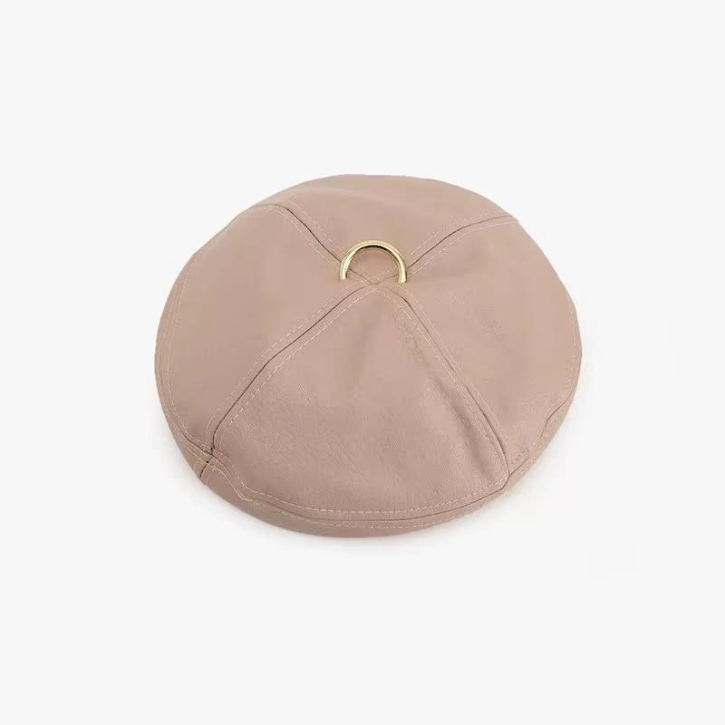 Colin Leather Beret Hat