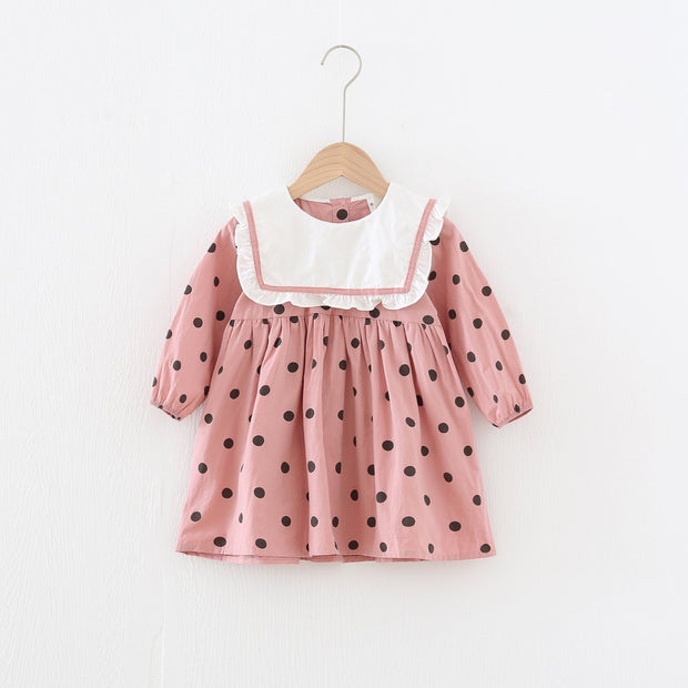 Cornelia Polka Dots Doll Dress - MomyMall Pink / 18-24 Months