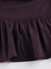 Criss Cross Tiered Ruffle Mini Skirt
