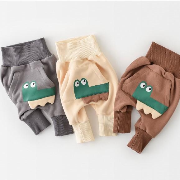 Croco High Waist Baby Baggy Pants - MomyMall