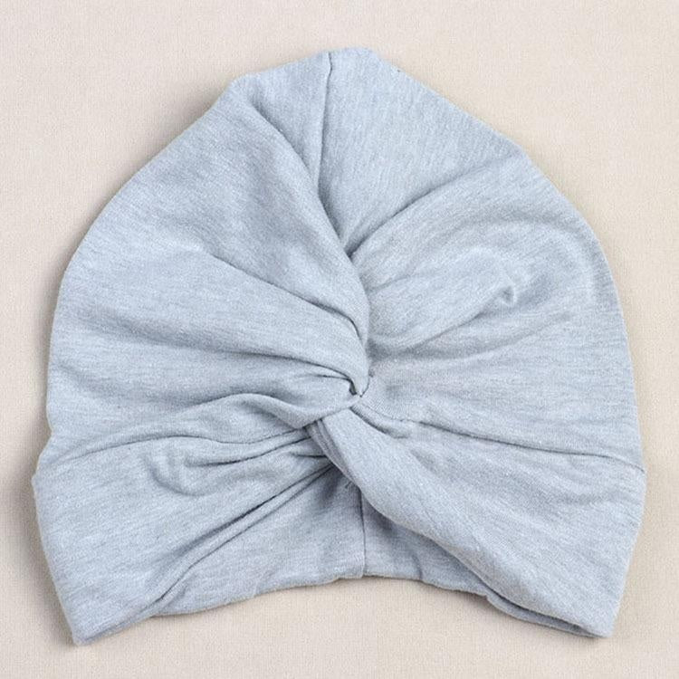 Cross Button Turban Hat