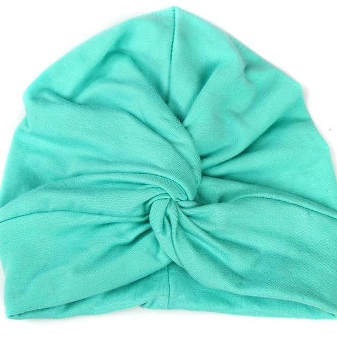 Cross Button Turban Hat