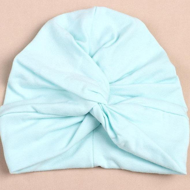 Cross Button Turban Hat