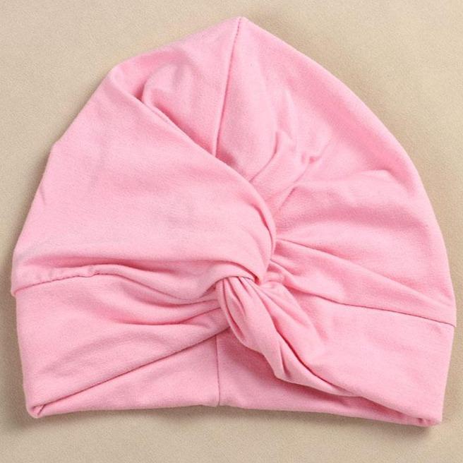 Cross Button Turban Hat