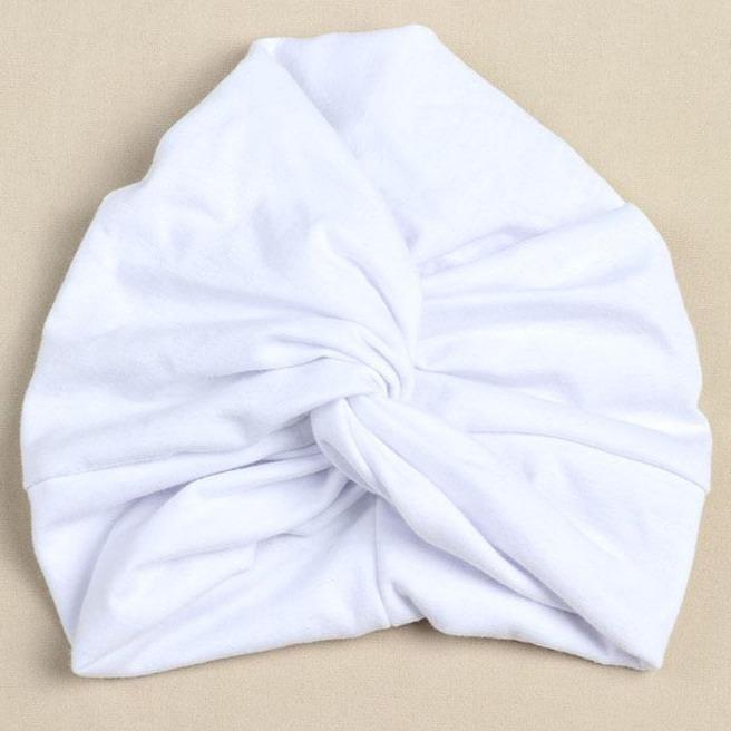 Cross Button Turban Hat