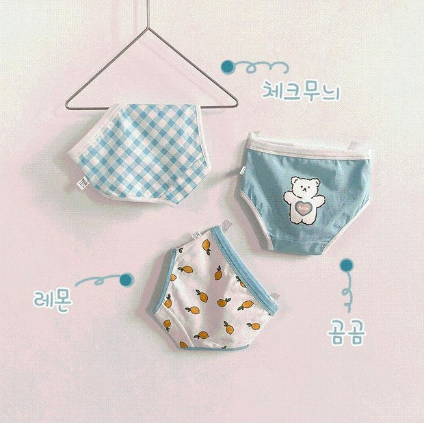 Bunny & Bear Fruits Underwear [Set of 3] - MomyMall