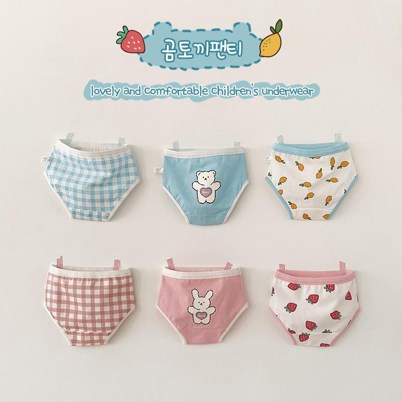 Bunny & Bear Fruits Underwear [Set of 3] - MomyMall