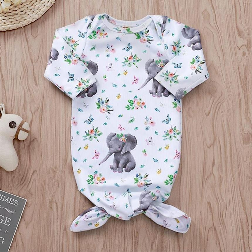 Elephant Print Sleeping Bag - MomyMall 0-3 Months