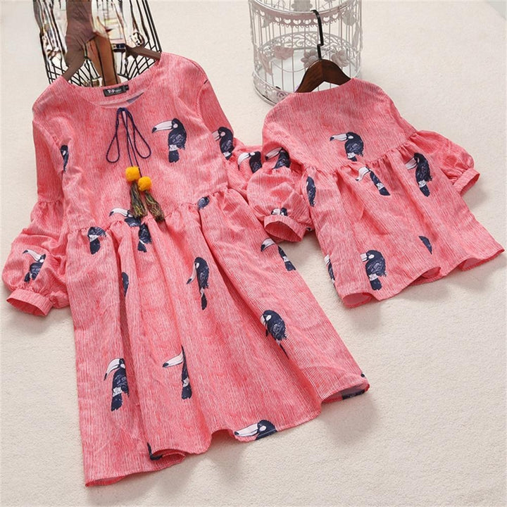 Family Matching Parent-Child Mom And Daughter Dress - MomyMall