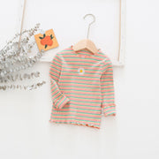 Daisy Color Stripes Top - MomyMall Orange / 18-24 Months