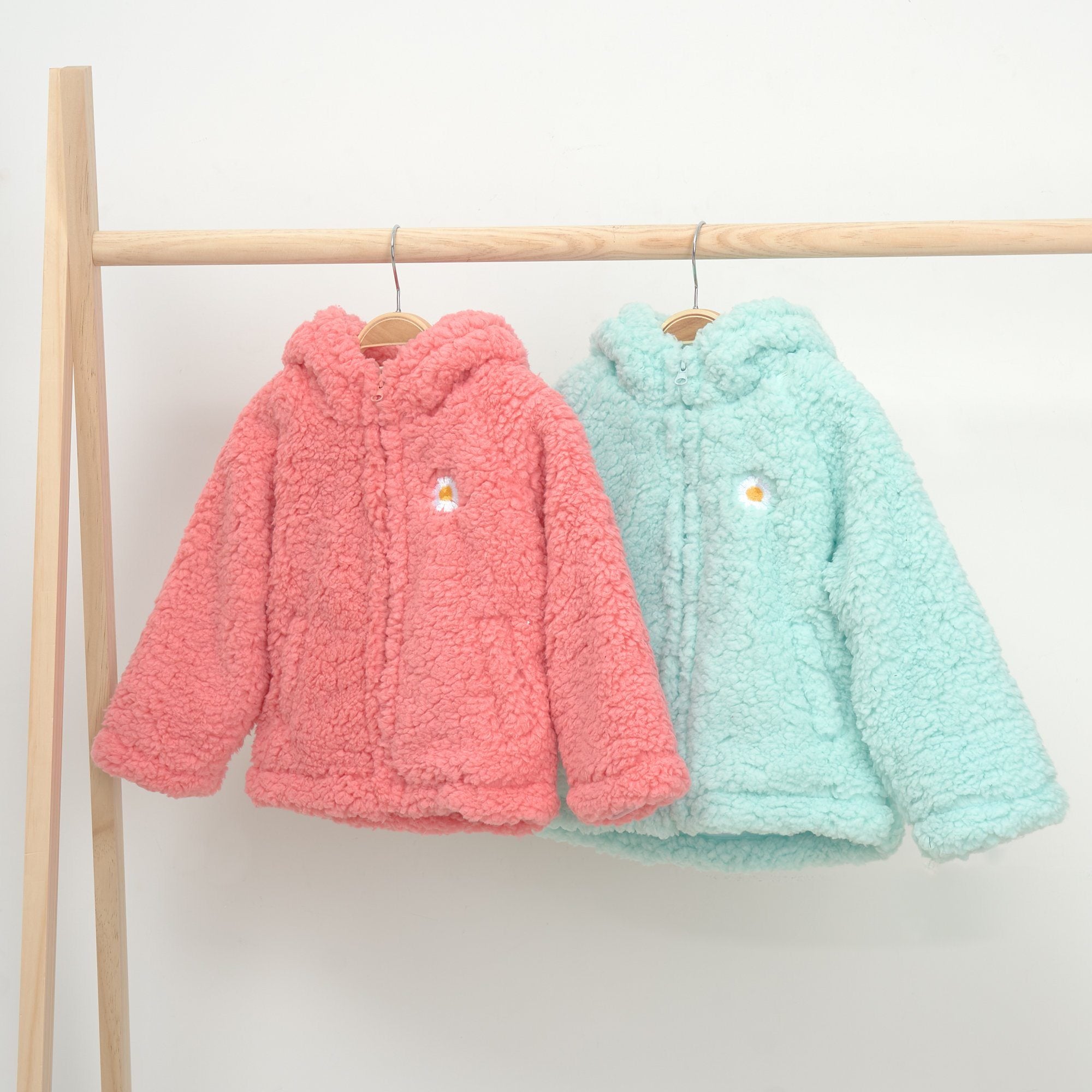 Daisy Oversized Teddy Fur Hooded Coat - MomyMall